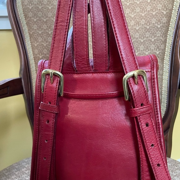 Vintage Coach Red Daypack #9960 - Picture 15 of 16